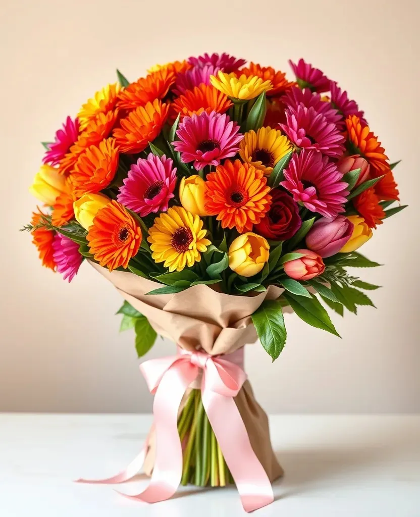 Bouquet éclatant généreux